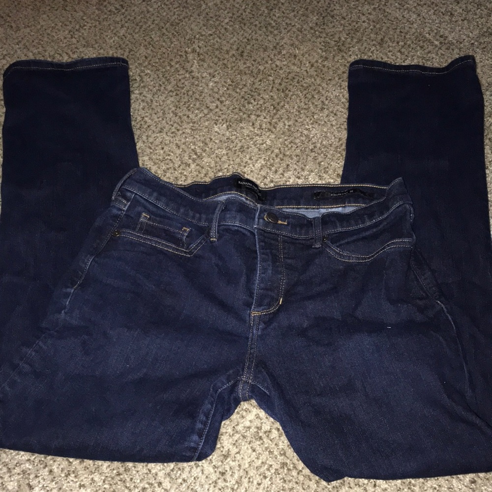 Banana Republic Dark Wash Girlfriend Jeans